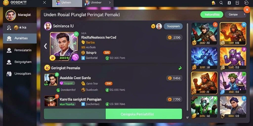 zofaza - Karakter utama yang siap beraksi.